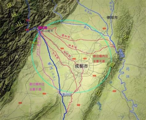 成都河流分布图图片