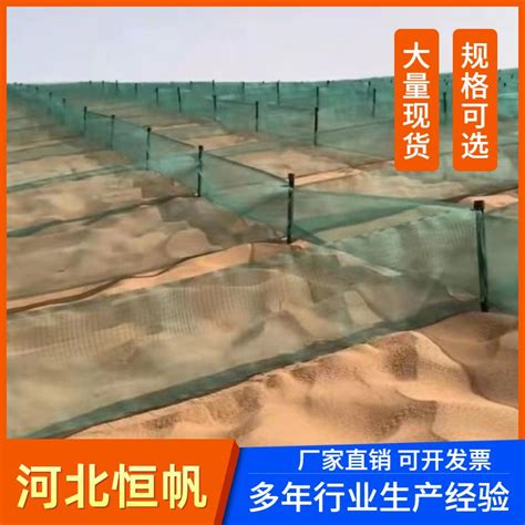 沙漠地区安装的大面积防沙网格——固沙围栏网-河北恒帆丝网制品有限公司