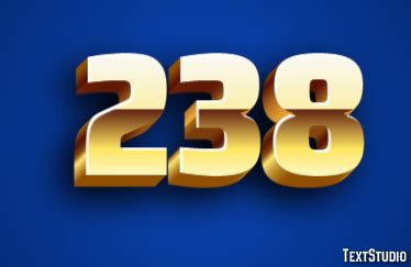 238 Text Effect and Logo Design Number