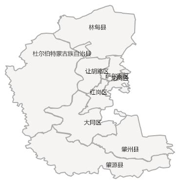 2018 黑龙江省 大庆市地图 行政区划 办公-阿里巴巴