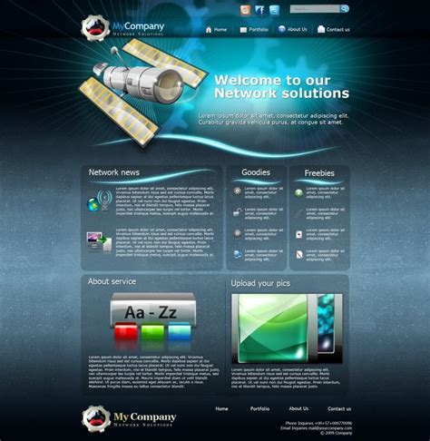 国外网页模板PSD分层 - NicePSD 优质设计素材下载站