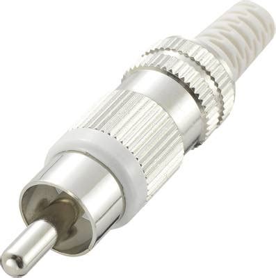TRU COMPONENTS 719332 RCA connector Plug, straight Number of pins (num ...