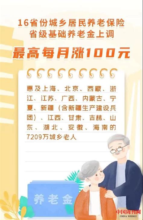 16省份城乡居民养老金涨了，包括江苏！ | 中国周刊