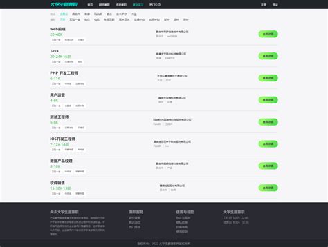 大学生趣兼职招聘网站 网页设计 html源码 大作业_html制作校园招聘网站-CSDN博客