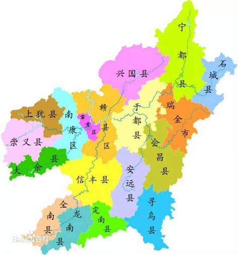 赣州18县市区高清地图集！_寻乌融媒
