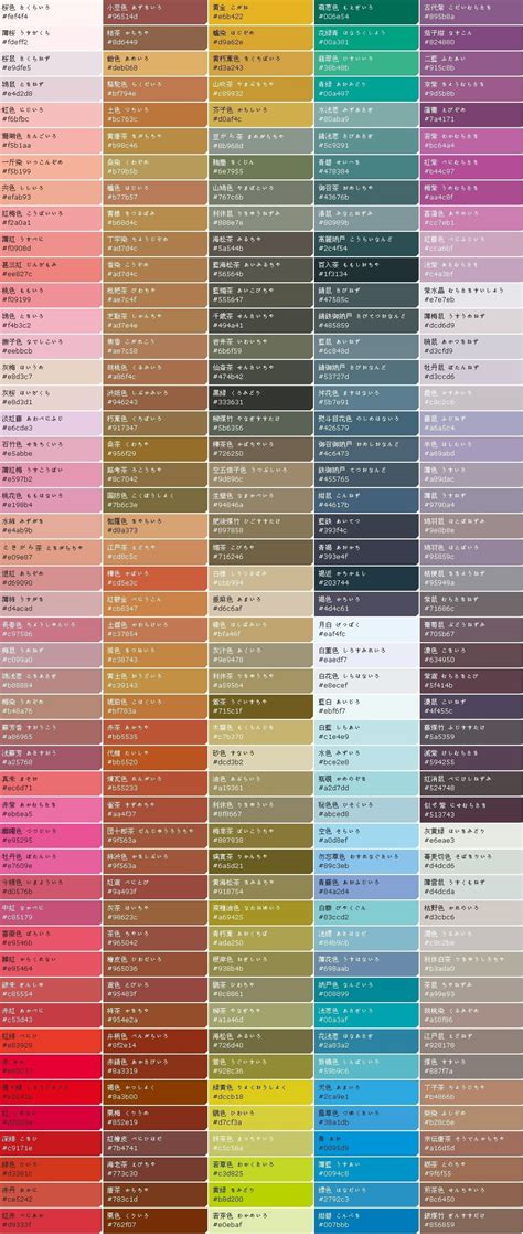 颜色表大全 色谱大全 含有中文 色值 日文 很实用_其他教程_ps教程