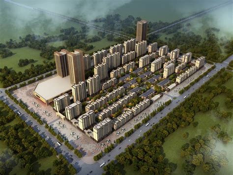 盘锦某住宅规划3dmax 模型下载-光辉城市