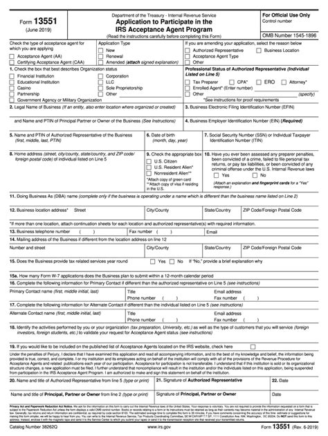 Fillable Form 13551 - Printable Forms Free Online