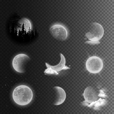 月阴晴圆缺素材-月阴晴圆缺图片-月阴晴圆缺素材图片下载-觅知网