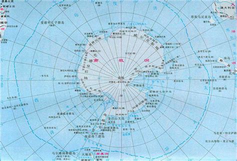 南极洲地形图图片