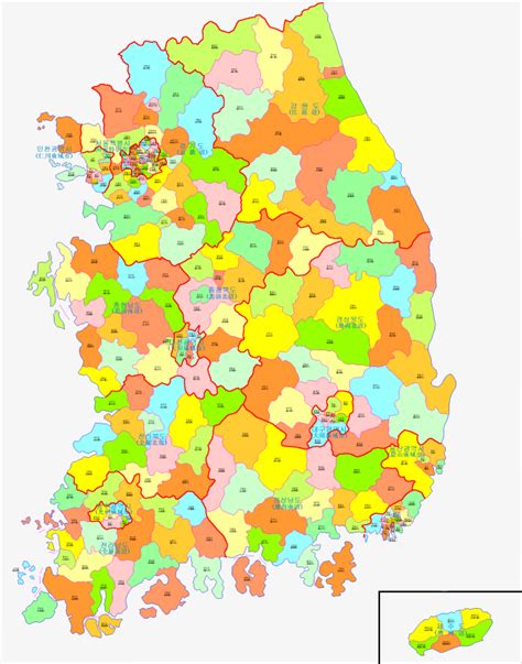 韩国地图图片