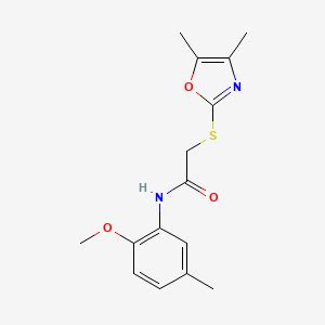 2-[(4,5-dimethyl-1,3-oxazol-2-yl)sulfanyl]-N-(2-methoxy-5-methylphenyl ...