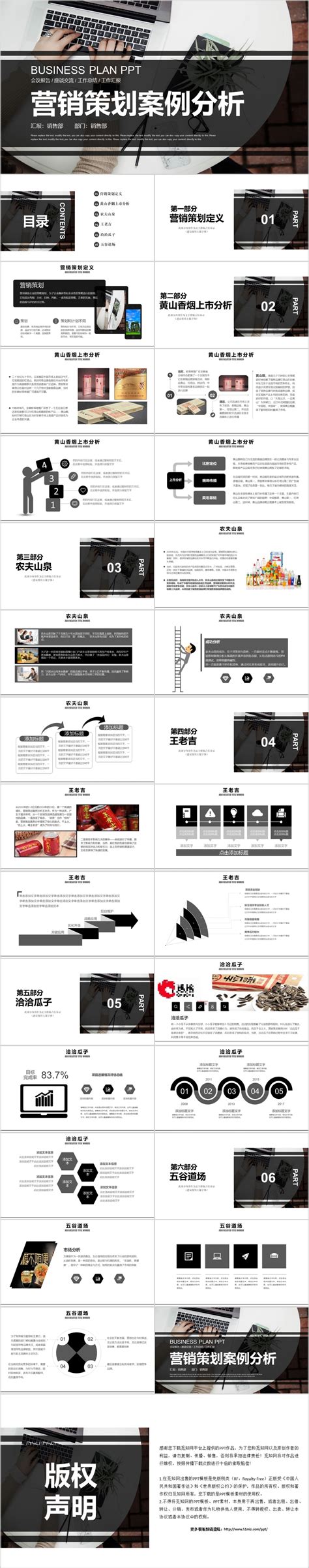 企业营销案例分析ppt模板下载-PPT家园