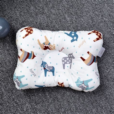 婴儿枕头0-1岁防偏头定型枕新生儿纠正偏头宝宝头型矫正纯棉枕头-淘宝网
