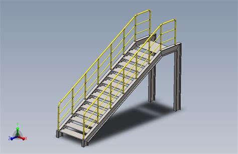 简易型钢结构楼梯做法详细设计CAD施工图_土木在线