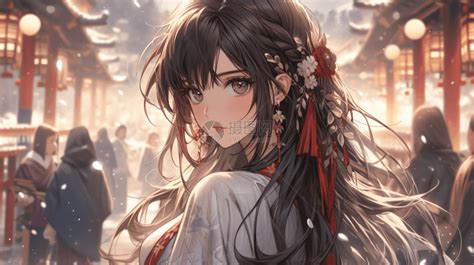 甜美女生头像汉服二次元
