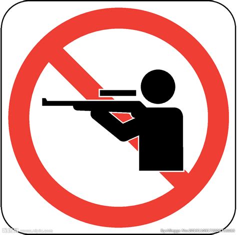 禁止狩猎设计图__公共标识标志_标志图标_设计图库_昵图网nipic.com