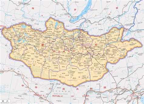 内蒙古地图高清版图片