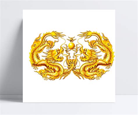 中国古典双龙戏珠花纹,装饰画设计,其他设计,设计,汇图网www.huitu.com