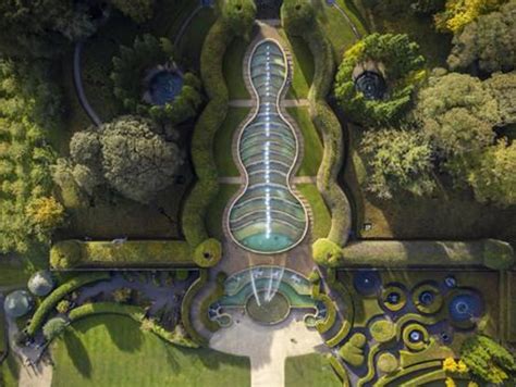 39296241-Picture: James Glossop The Times Aerial view of Alnwick Garden, Northumberland. 22 10 ...