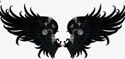 黑色天使非主流头像