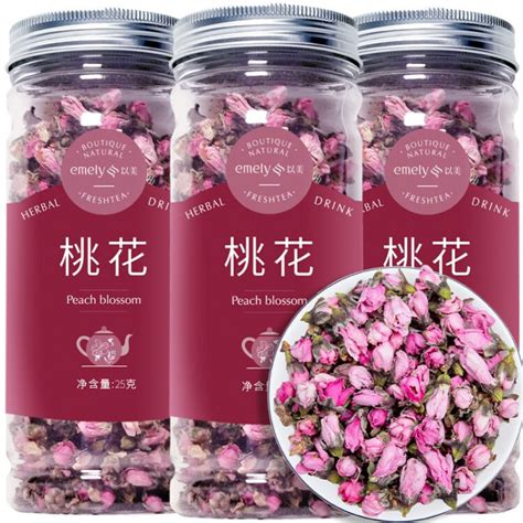 以美养生茶 桃花茶（3罐） 花茶 特选新花桃花干 整朵桃花瓣花苞手工挑选 初级农产品共75g【图片 价格 品牌 评论】-京东