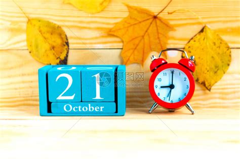 10月21日蓝立方日历月和日高清图片下载-正版图片506605560-摄图网