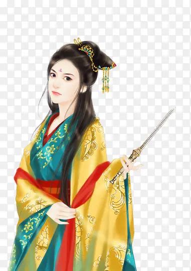 古风常见长剑脱鞘头像女生