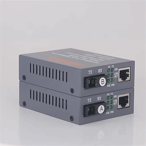 百兆光纤收发器HTB-3100A/B光收发器单模单纤netlink光电转换器SC-阿里巴巴