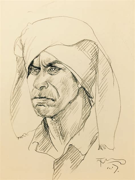 人物素描图片