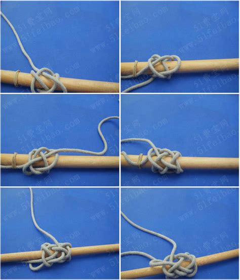 制作手工编绳教程，DIY绳编扣头钥匙挂件-51费宝网