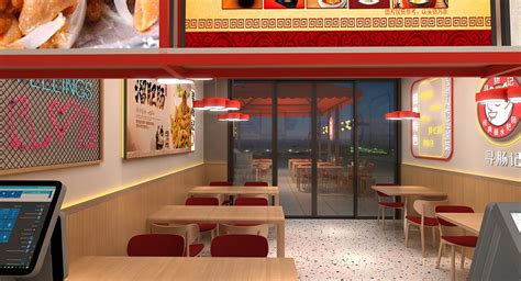 网红餐饮店3D效果图设计_So08-站酷ZCOOL