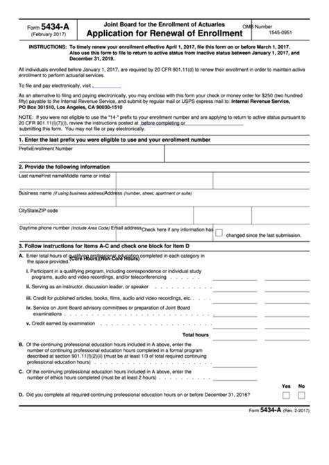 Form 5434 - Application for Enrollment (2014) Free Download