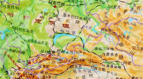 中国山川地图图片