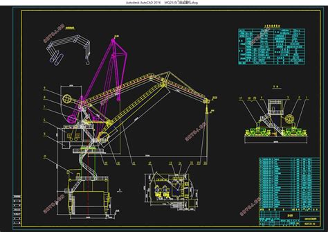 42t-33m门座式起重机整体与平衡梁结构参数化设计(含CAD图,SolidWorks三维图||机械机电