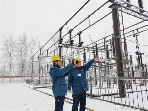 聊城供电公司组织开展雪中特巡工作 - 铜马电力
