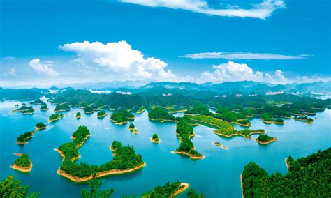 杭州千岛湖的很多小岛摄影图5456*3635图片素材免费下载-编号918549-潮点视频