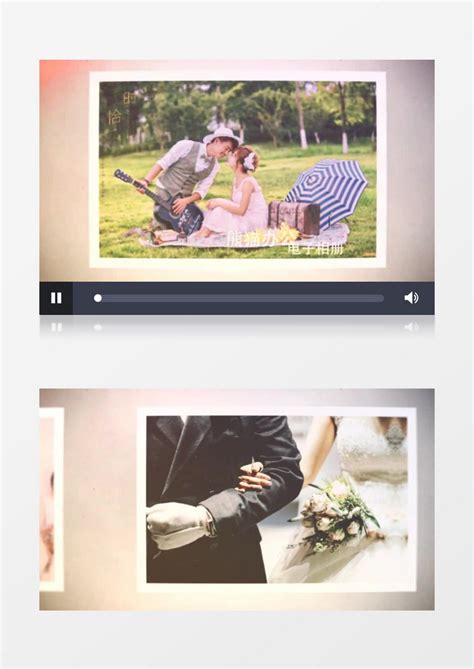 小清新复古婚礼电子相册视频素材AE模板下载_清新_图客巴巴