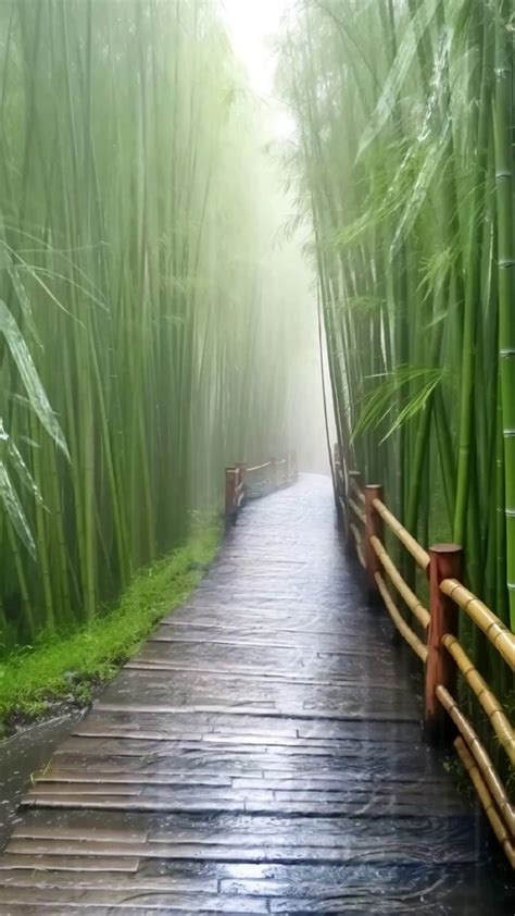 竹林雨(风景手机动态壁纸) - 风景手机壁纸下载 - 元气壁纸