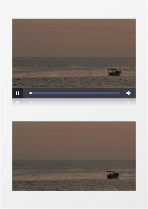 傍晚游船在海上漂泊实拍视频模板下载_实拍_图客巴巴