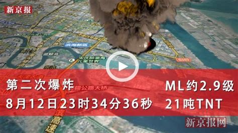3D解读天津爆炸事故威力：相当46枚战斧式巡航导弹 - 视频 - 新京报网