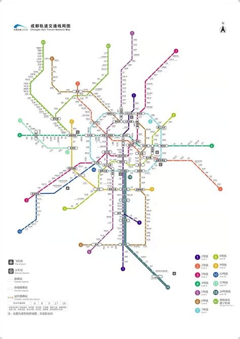 成都地铁线路图 - 地铁图