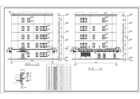 衢州市某工业区5000平米左右4层框混结构加工厂房建筑设计CAD图纸_工业建筑_土木在线