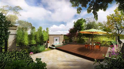 500平米别墅花园绿化设计实景图片案例分享 - 成都青望园林景观设计公司