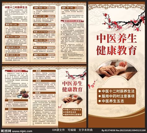 中医健康教育三折页设计图__展板模板_广告设计_设计图库_昵图网nipic.com