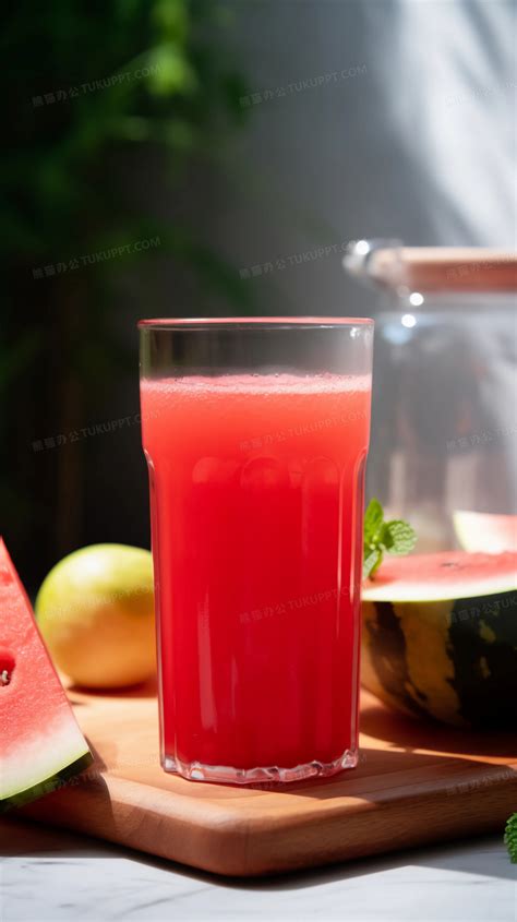 西瓜果汁饮料素材图片免费下载-千库网