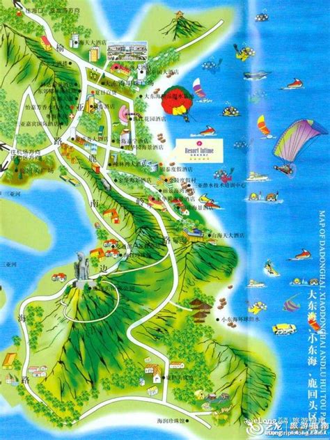 海南省三亚市旅游地图 - 三亚市地图 - 地理教师网