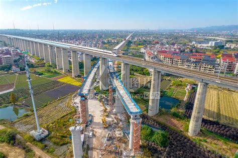 浙江金华：金建高铁建设稳步推进-人民图片网