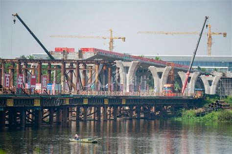 海南琼海：博鳌乐城大桥建设加速推进-人民图片网