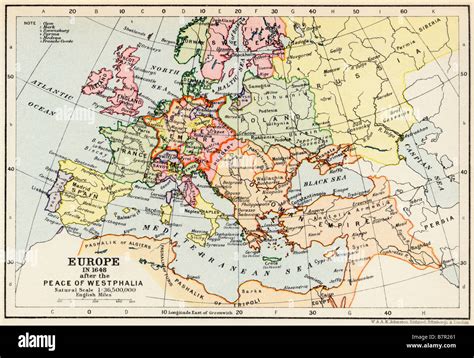 Map Of Europe 1648